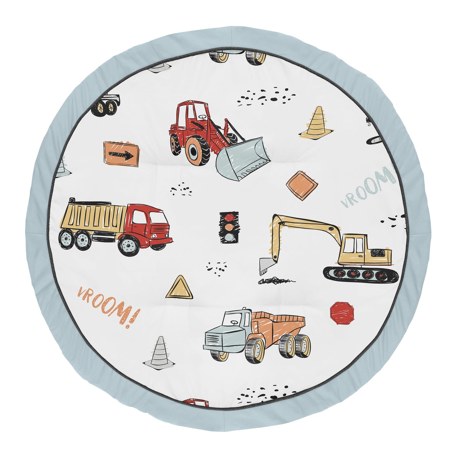 Construction Truck Collection Playmat