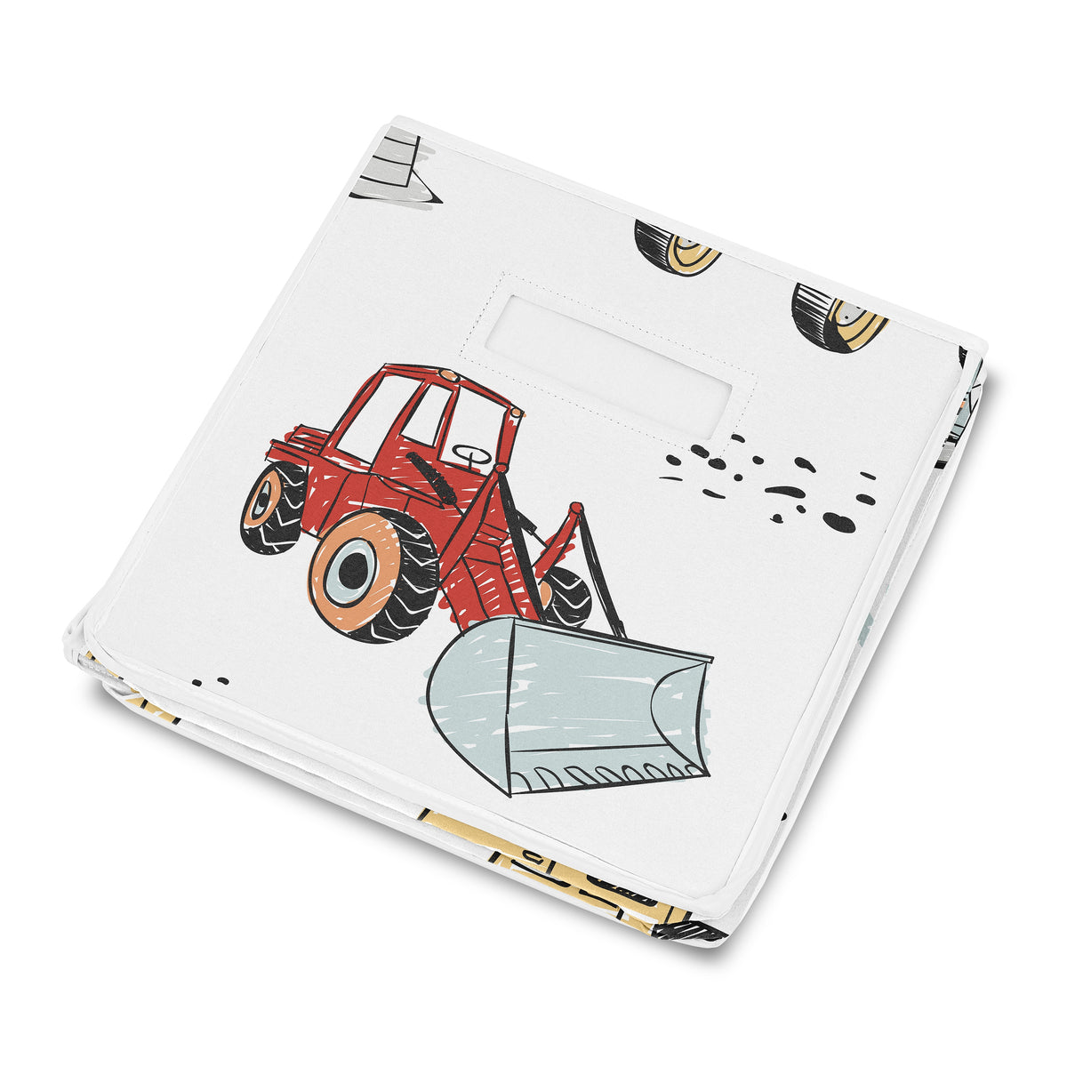 Construction Truck Collection Fabric Toy Bin Storage