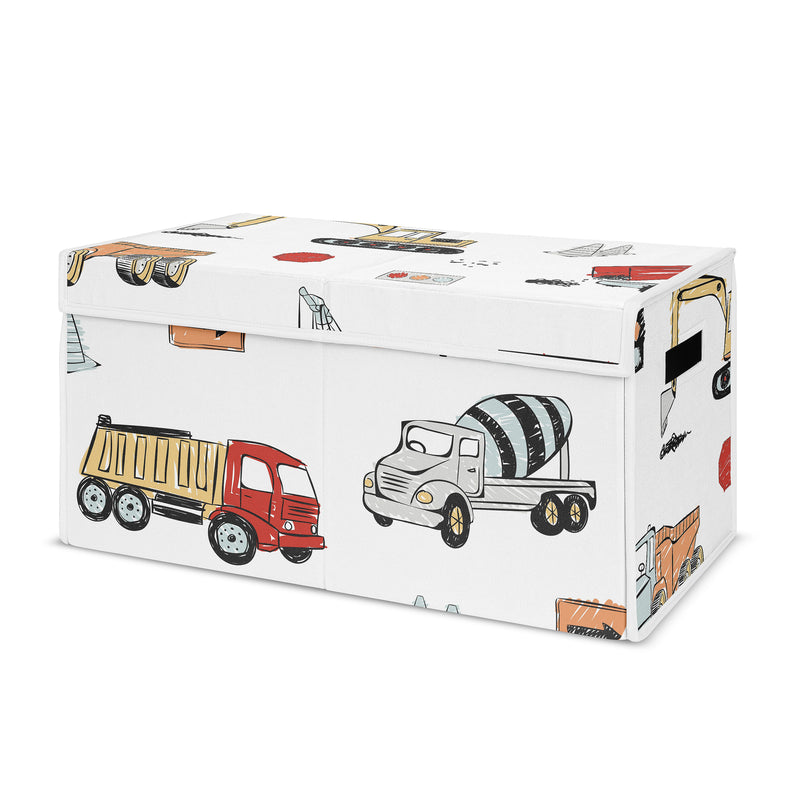 Construction Truck Collection Fabric Toy Bin Storage