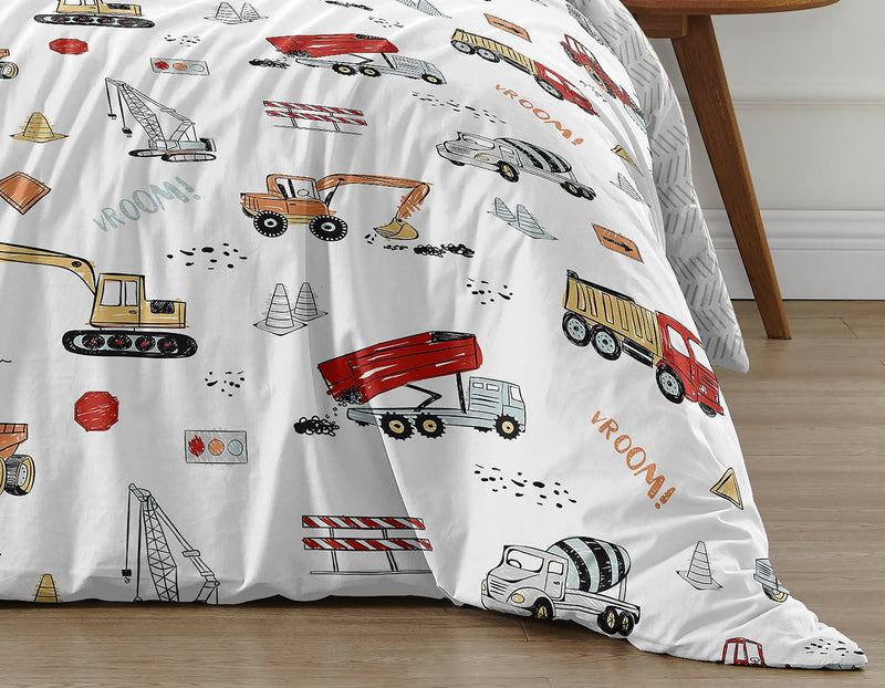 Construction Truck Collection Twin Bedding