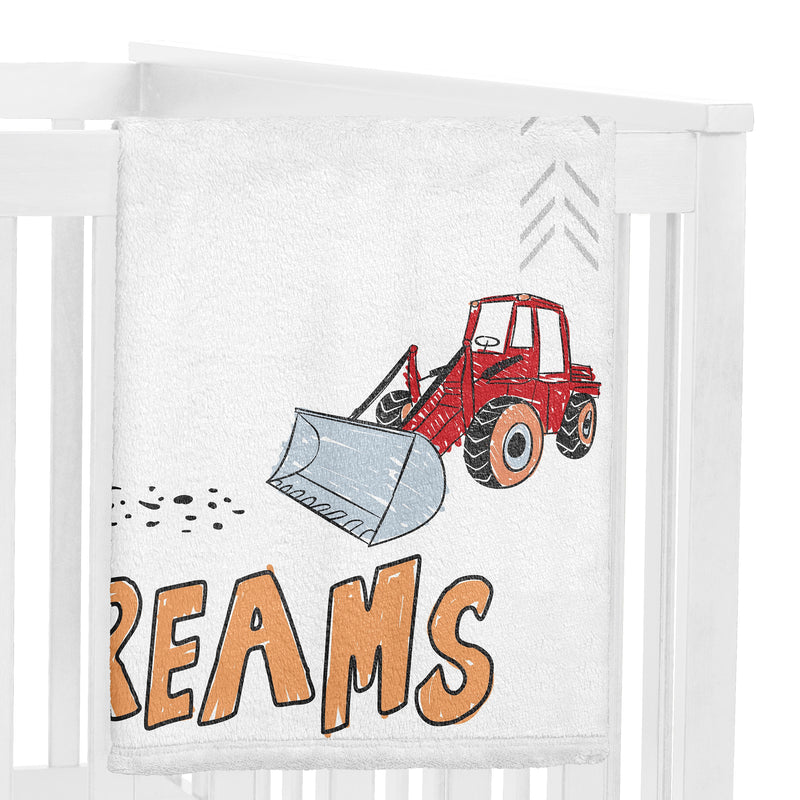 Construction Truck Collection Monthly Milestone Baby Blanket