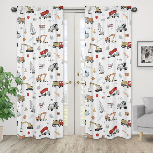 Construction Truck Collection Window Panels - Set of 2
