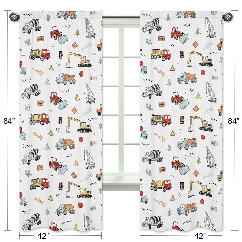 Construction Truck Collection Window Panels - Set of 2