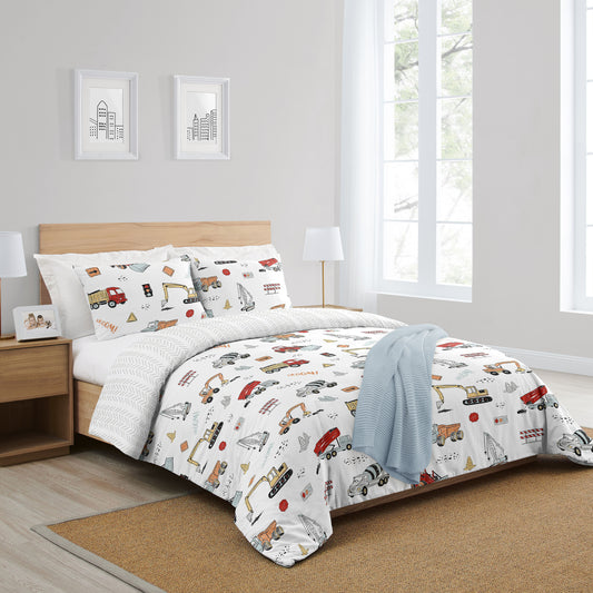 Construction Truck Collection Full/Queen Bedding