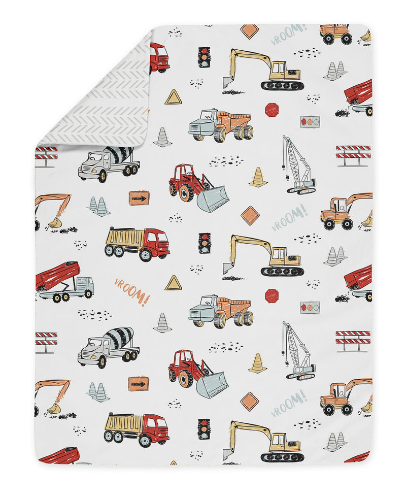 Construction Truck Collection Toddler Bedding