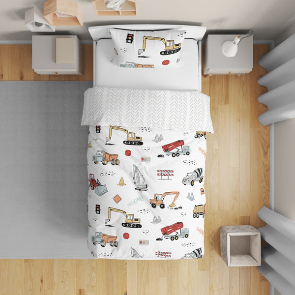 Construction Truck Collection Toddler Bedding alternate view