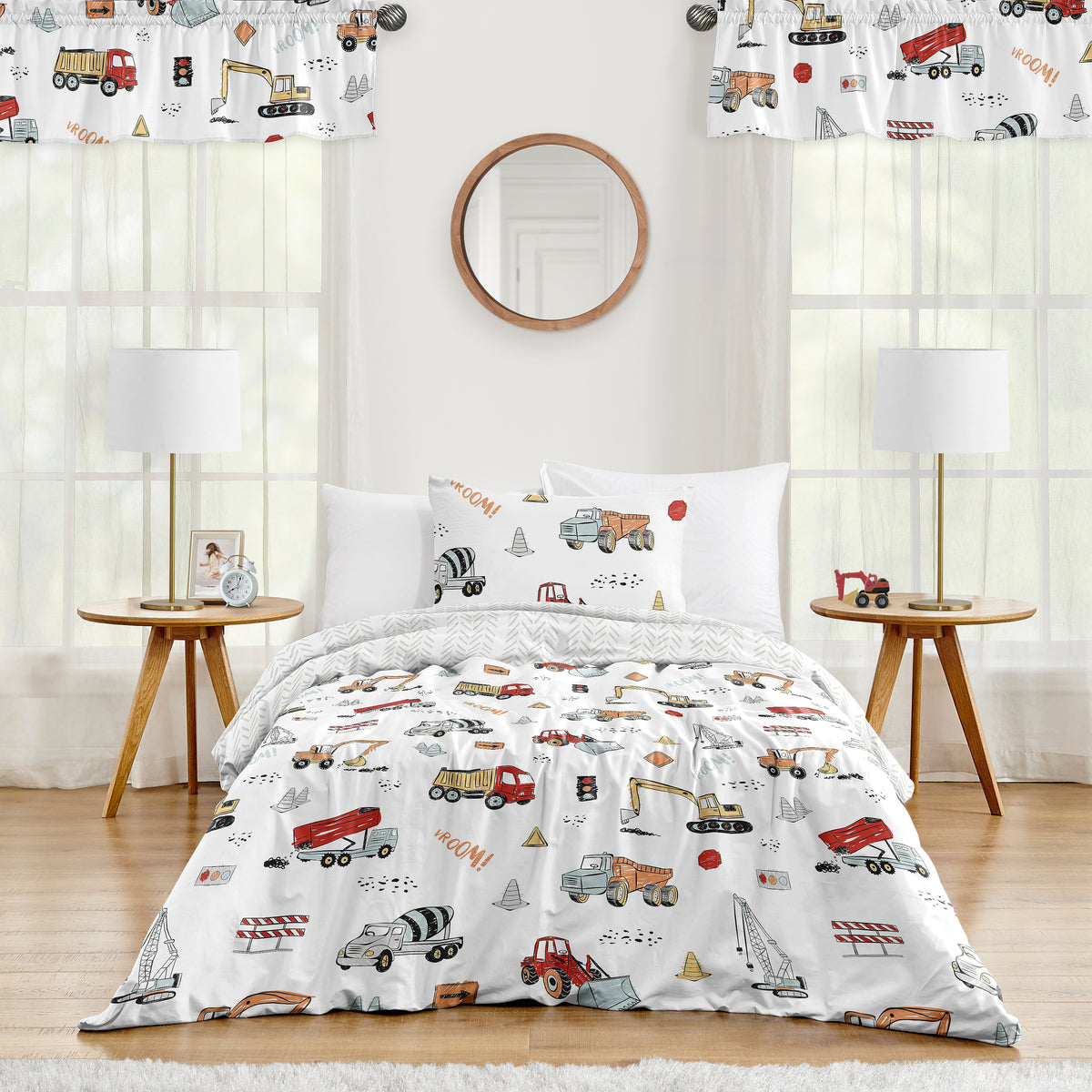 Construction Truck Collection Twin Bedding