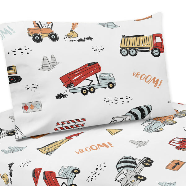 Construction Truck Collection Twin Sheet Set