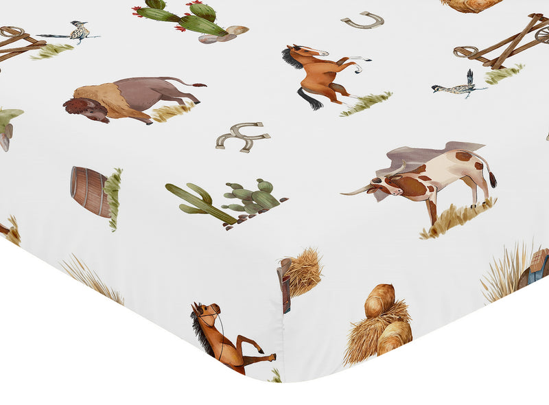 Country Western Collection Crib Sheet