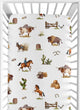 Country Western Collection Crib Sheet