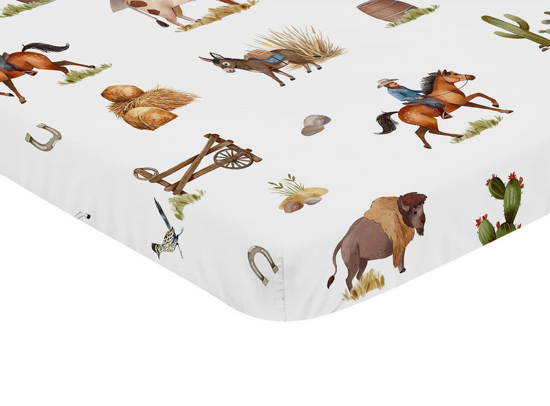 Country Western Collection Mini Crib Sheet