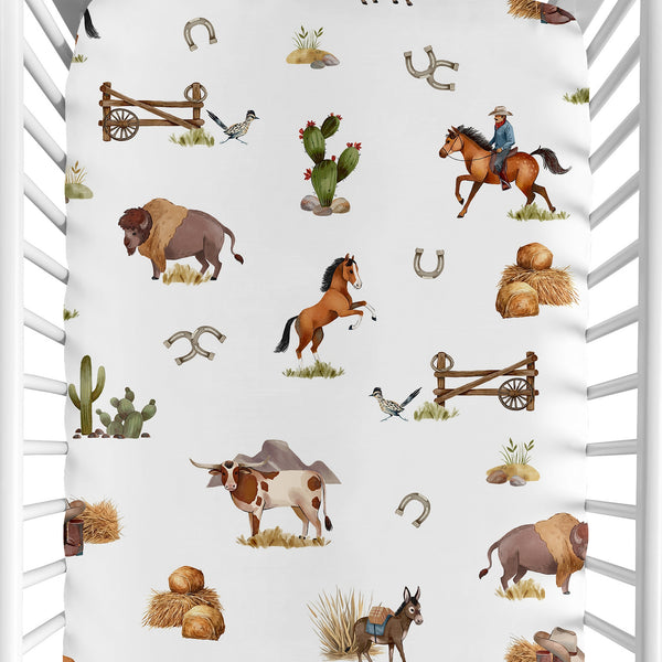 Country Western Collection 2 Pack Crib Sheets alternate view