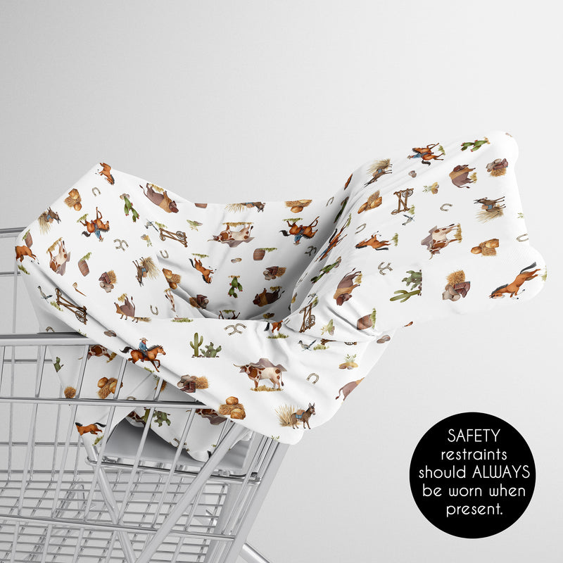 Country Western Collection Multi Use Baby Car Seat and Nursing Cover