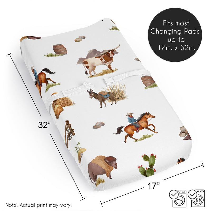 Country Western Collection Changing Pad Cover Sheet