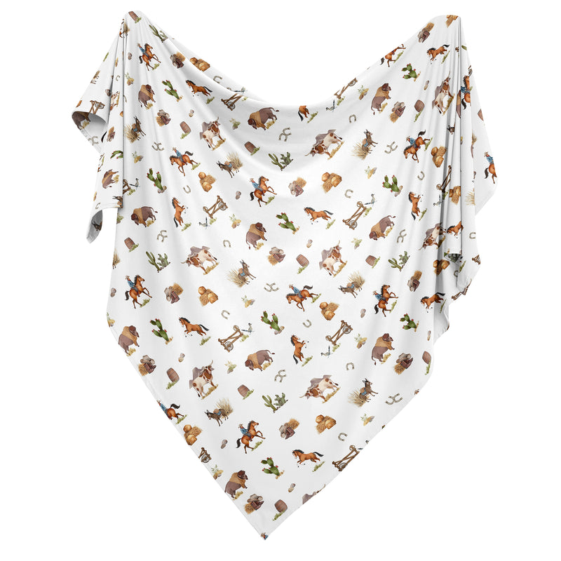 Country Western Collection Baby Swaddle Blanket