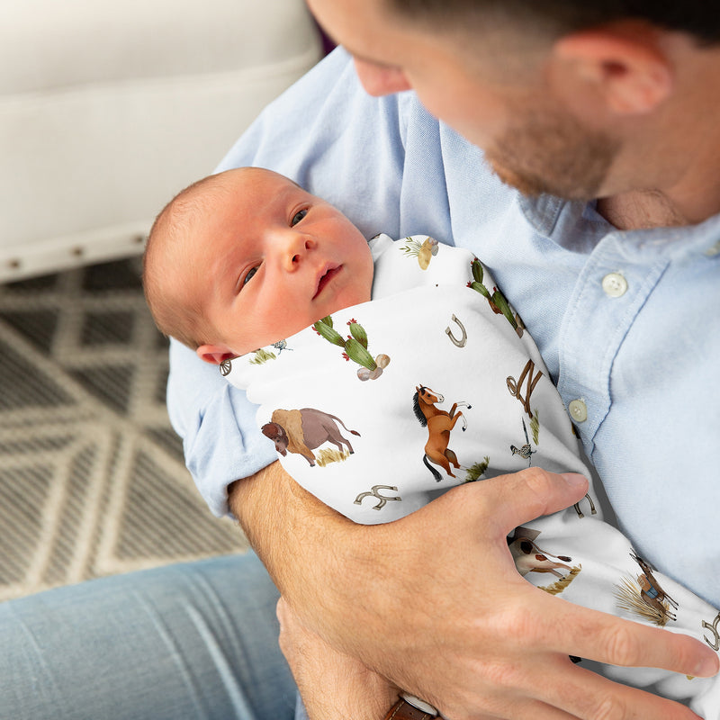 Country Western Collection Baby Swaddle Blanket
