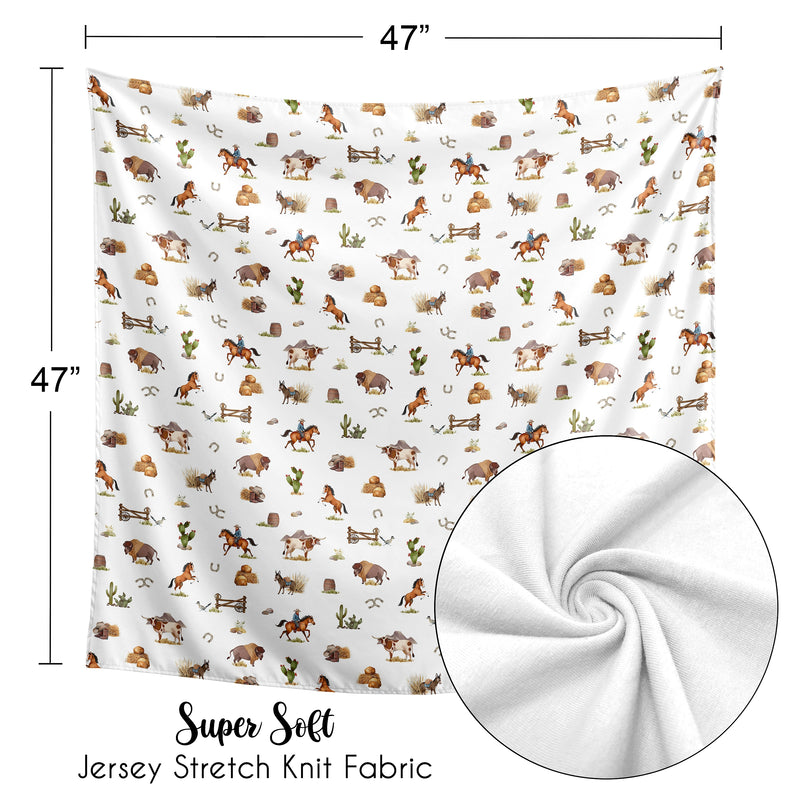 Country Western Collection Baby Swaddle Blanket