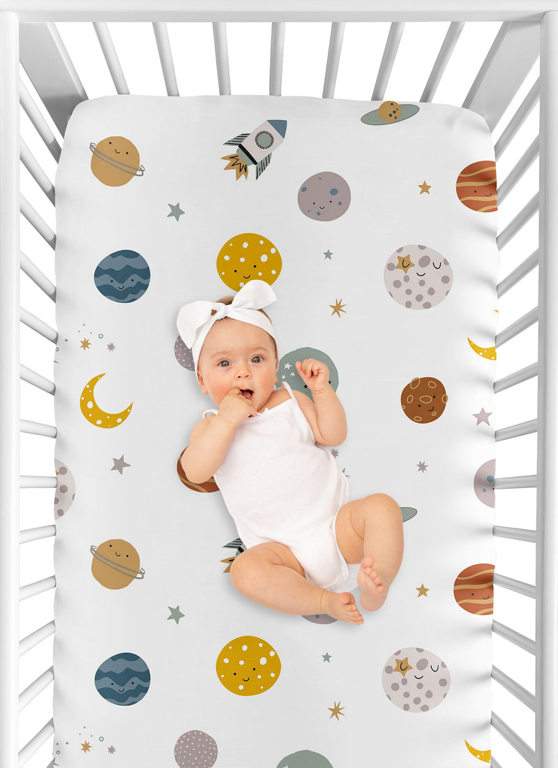 Space Galaxy Collection Crib Sheet