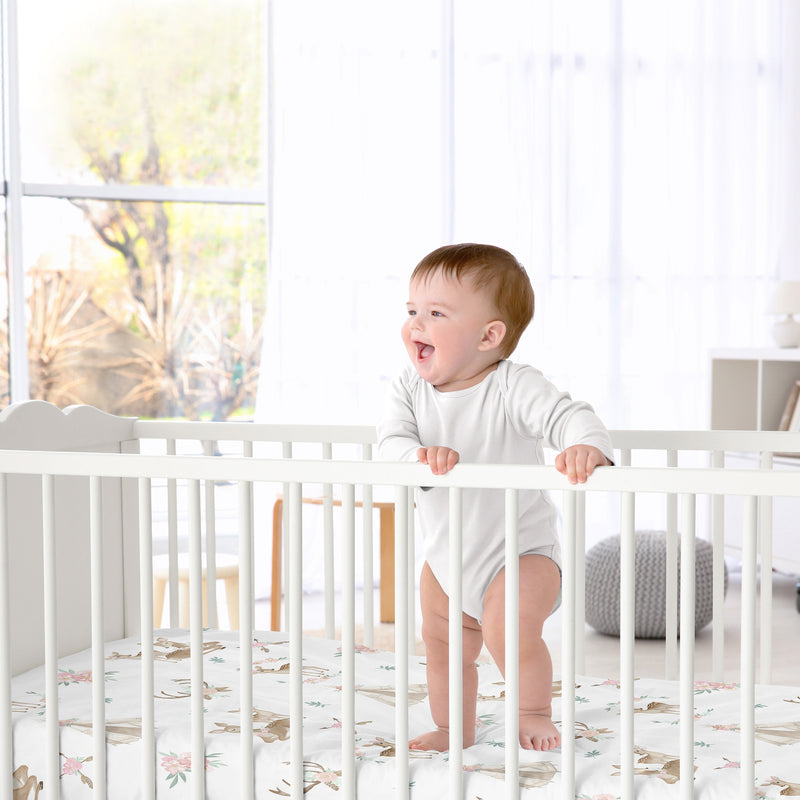 Deer Floral Collection 2 Pack Crib Sheets