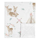 Deer Floral Collection Baby Blanket