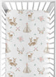 Deer Floral Collection Crib Sheet