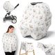 Deer Floral Collection Multi Use Baby Car Seat and Nursing Cover