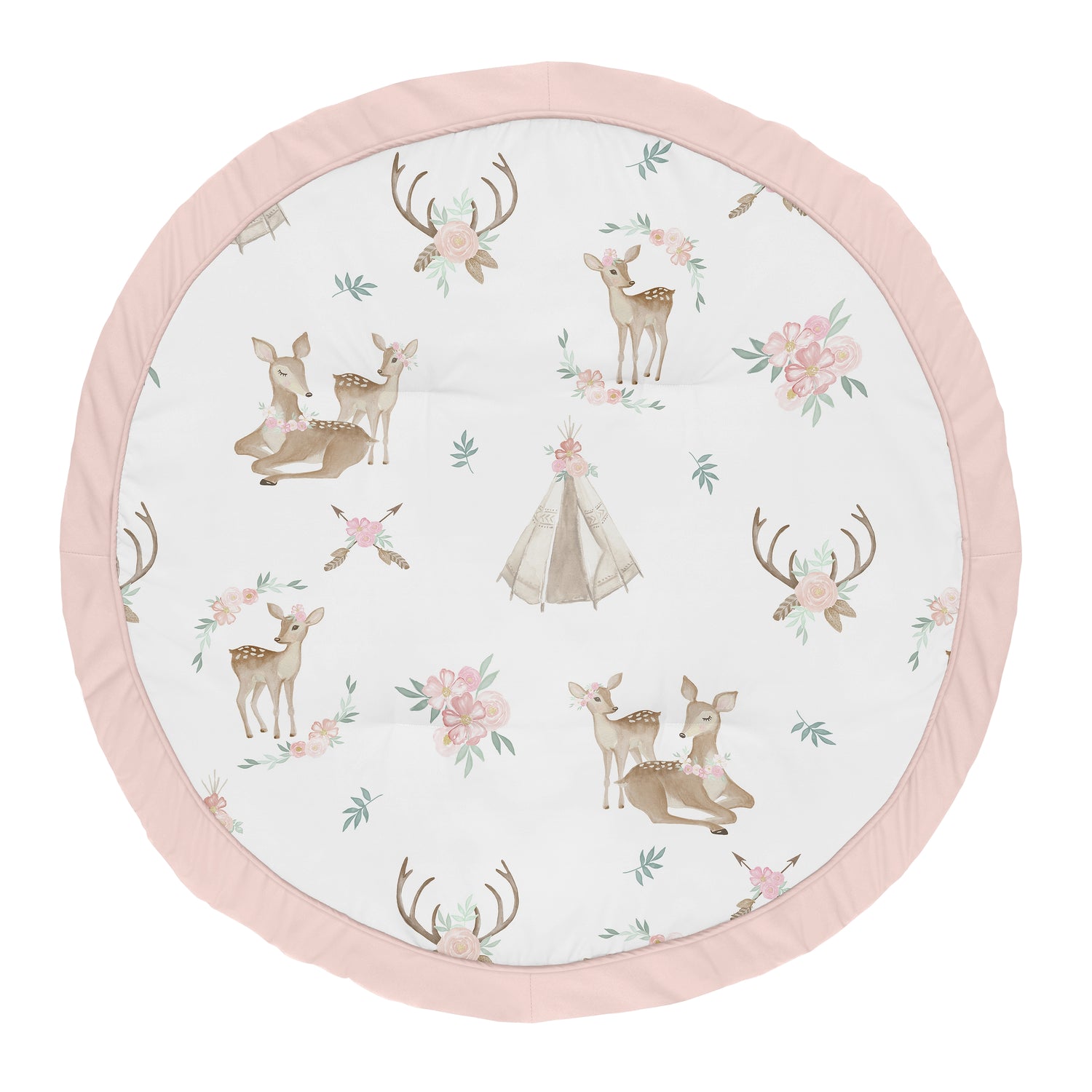 Deer Floral Collection Playmat