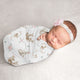 Deer Floral Collection Baby Swaddle Blanket