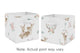 Deer Floral Collection Foldable Fabric Storage Bins
