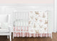 Deer Floral Collection 11 Piece Bumperless Crib Bedding