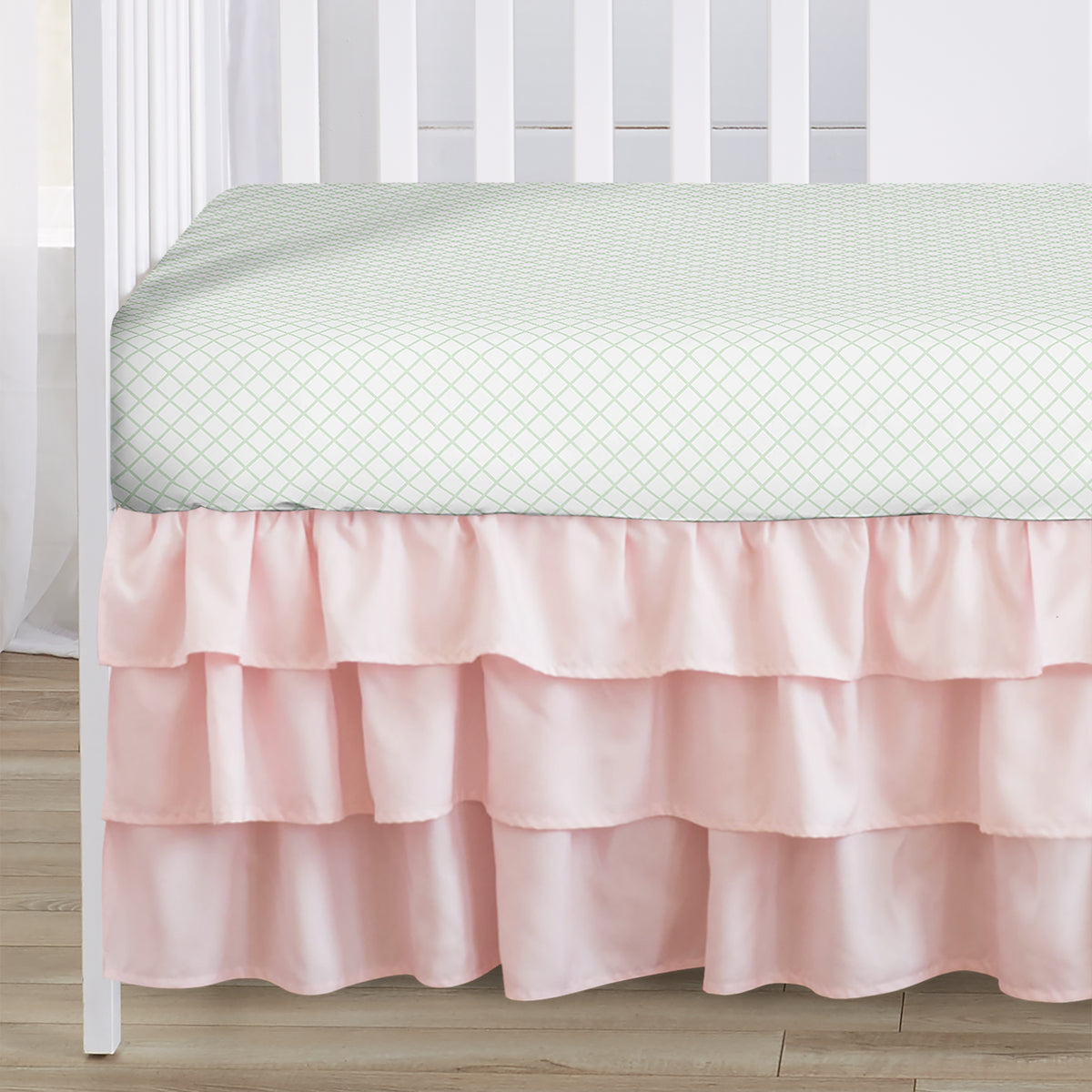 Deer Floral Collection Sweet Jojo Designs 6 Piece Crib Bedding + BreathableBaby Breathable Mesh Liner