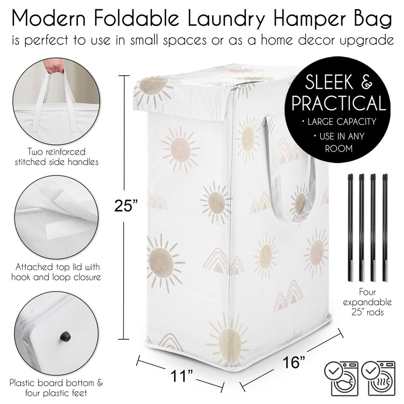 Desert Sun Collection Laundry Hamper with Handles