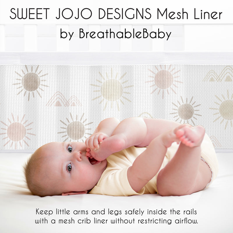 Desert Sun Collection Sweet Jojo Designs + BreathableBaby Breathable Mesh Crib Liner