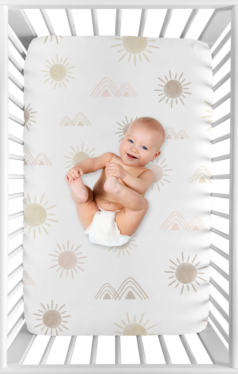 Desert Sun Collection Mini Crib Sheet