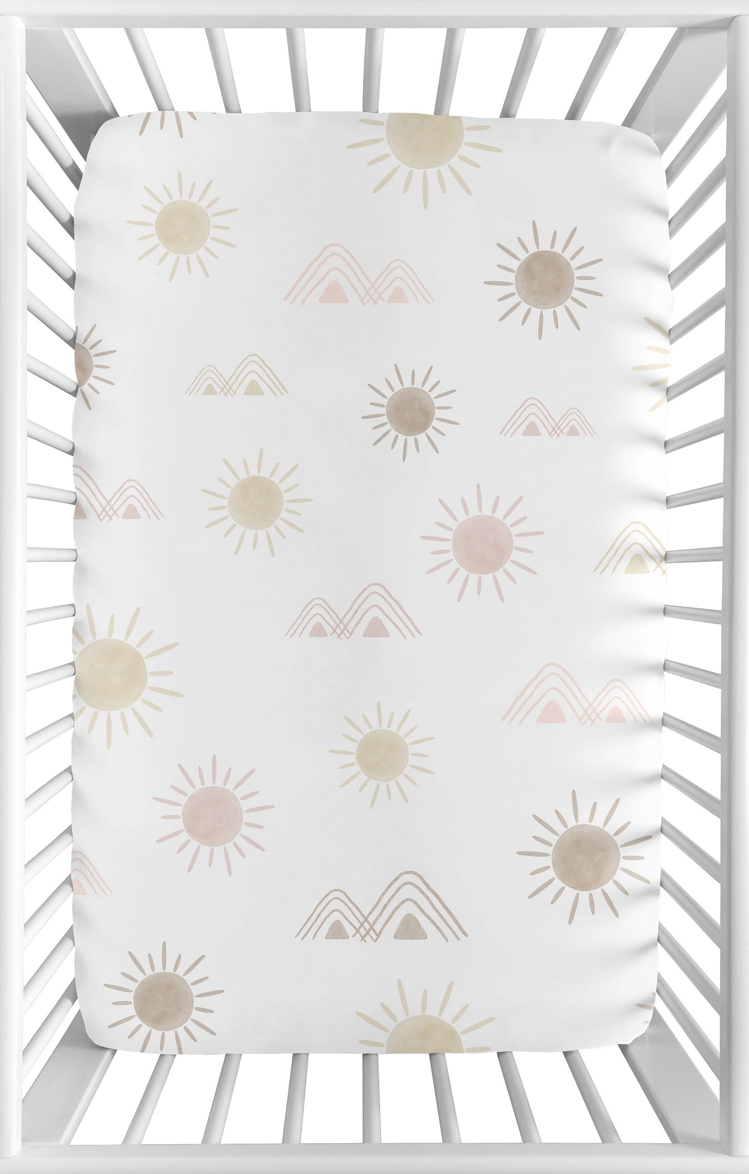 Desert Sun Collection Mini Crib Sheet