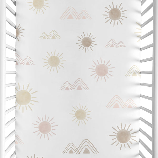 Desert Sun Collection Mini Crib Sheet
