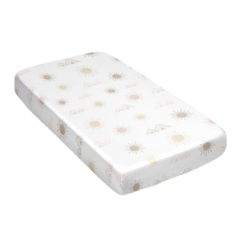 Desert Sun Collection Satin Fitted Crib Sheet