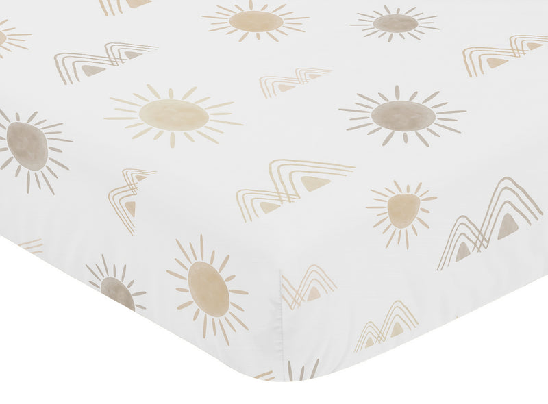 Desert Sun Taupe Collection Crib Sheet