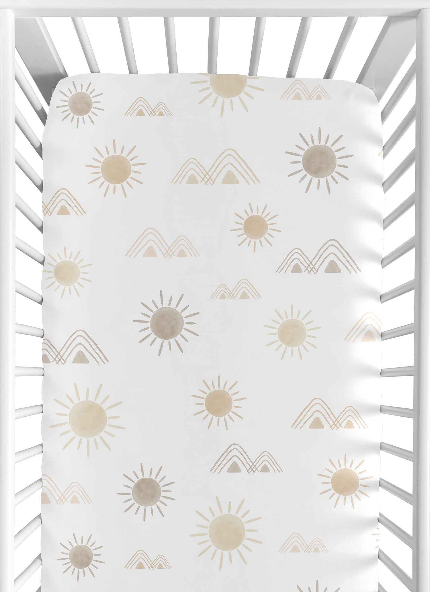 Desert Sun Taupe Collection Crib Sheet