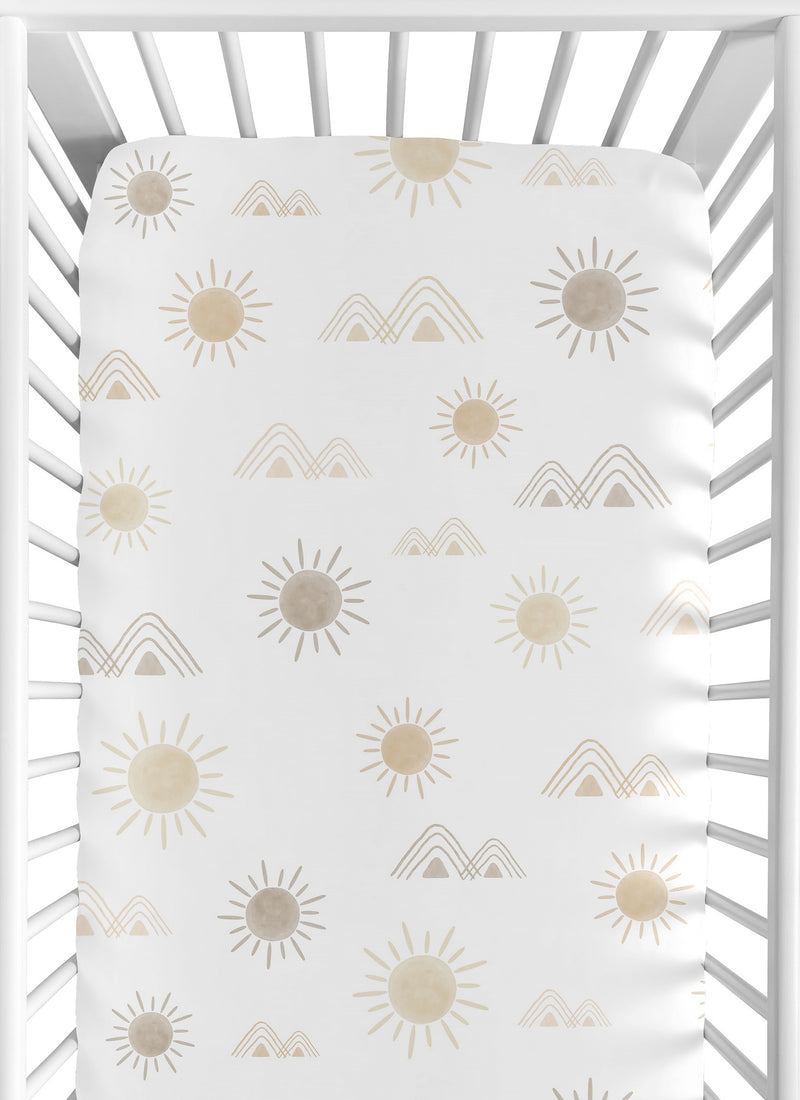 Desert Sun Taupe Collection Crib Sheet