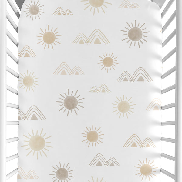 Desert Sun Taupe Collection Crib Sheet