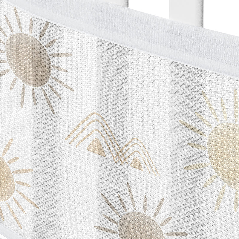 Desert Sun Taupe Collection Sweet Jojo Designs + BreathableBaby Breathable Mesh Crib Liner