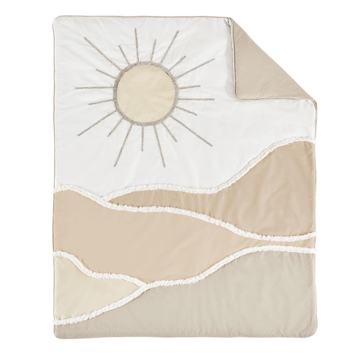Desert Sun Taupe Collection Sweet Jojo Designs 6 Piece Crib Bedding + BreathableBaby Breathable Mesh Liner
