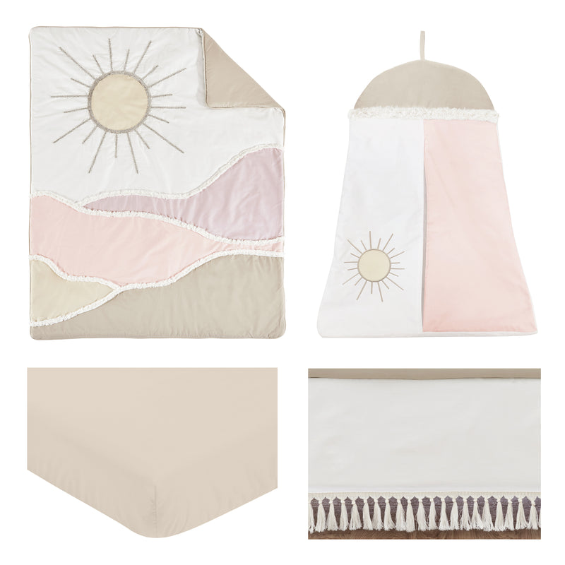 Desert Sun Collection 4 Piece Crib Bedding