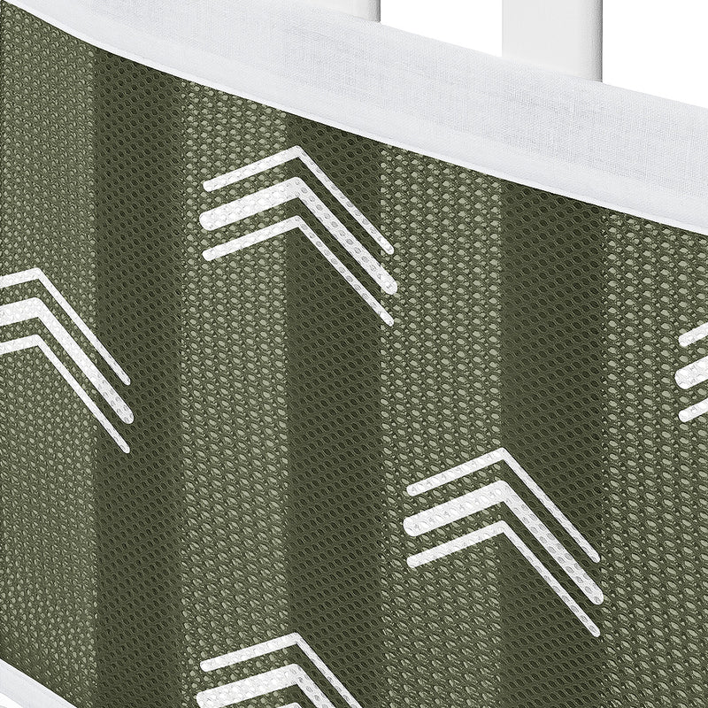 Diamond Tuft Hunter Green Collection Sweet Jojo Designs + BreathableBaby Breathable Mesh Crib Liner