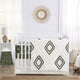 Diamond Tuft Hunter Green Collection Sweet Jojo Designs 6 Piece Crib Bedding + BreathableBaby Breathable Mesh Liner