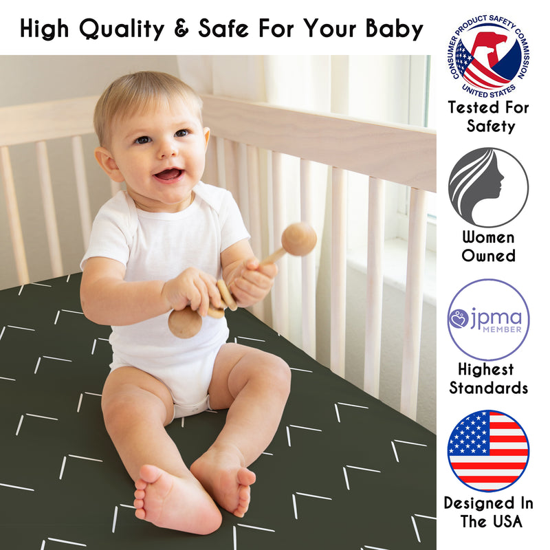 Diamond Tuft 4 Piece Crib Bedding