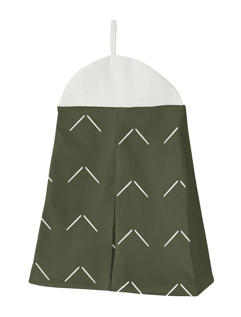 Diamond Tuft Hunter Green Collection Sweet Jojo Designs 6 Piece Crib Bedding + BreathableBaby Breathable Mesh Liner