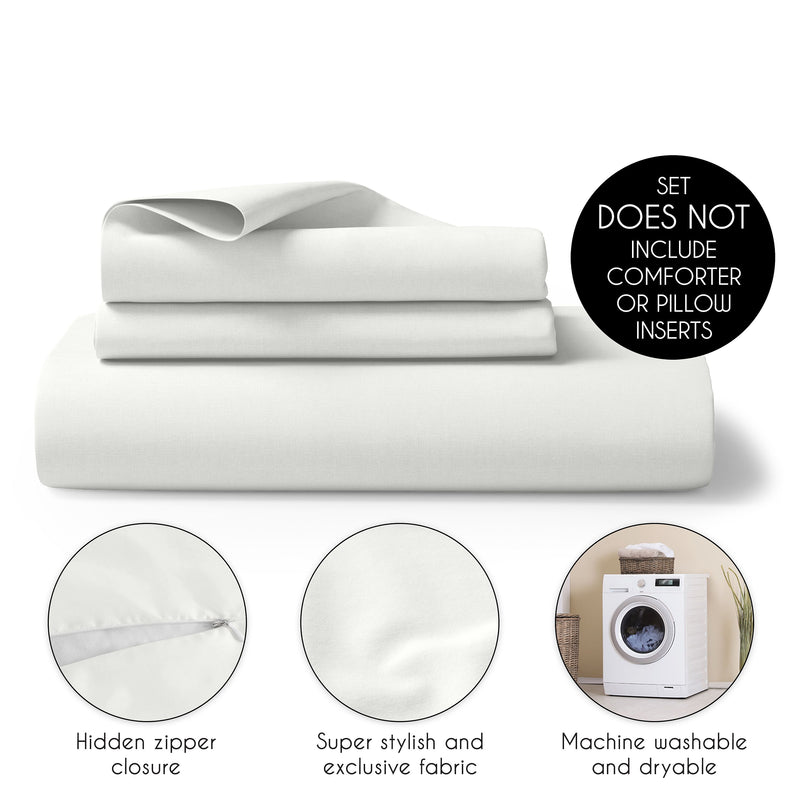 Diamond Tuft Hunter Green Collection Queen Duvet Cover Bedding Set