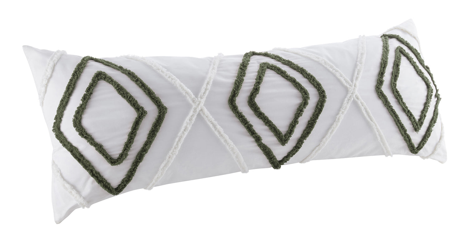 Diamond Tuft Hunter Green Collection Body Pillow Cover Case